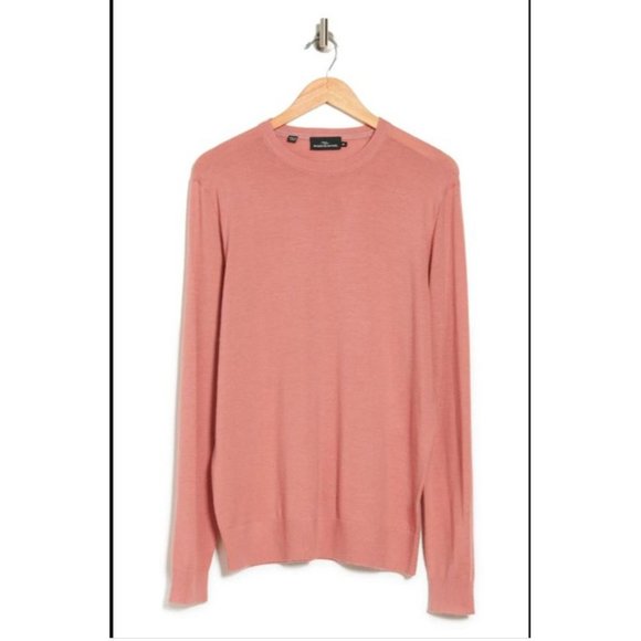 RODD & GUNN Selwyn Wool Crew Neck Sweater Blush X-Large NEW - Picture 2 of 7